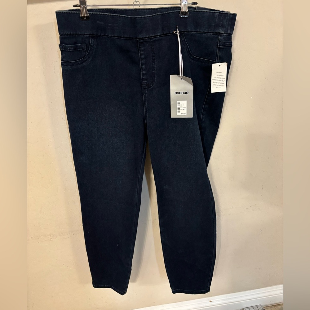Avenue Women's Dark Navy Pull-On Skinny Jeggings